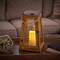 Smart Solar Smart Living 15 in. One Mantle Wood Newport Brown LED Candle Lantern, PK2 84044-LC - alternate 4